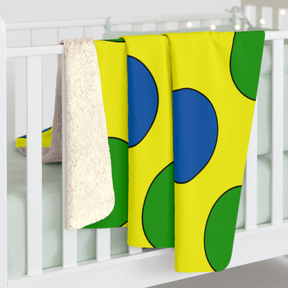 Saint Vincent And The Grenadines Retro Polka Dots Blanket Throw
