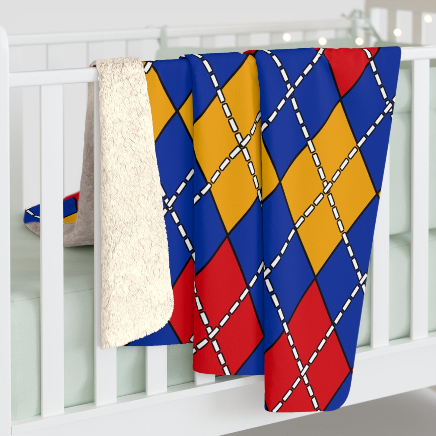 Armenia Retro Argyle Blanket Throw
