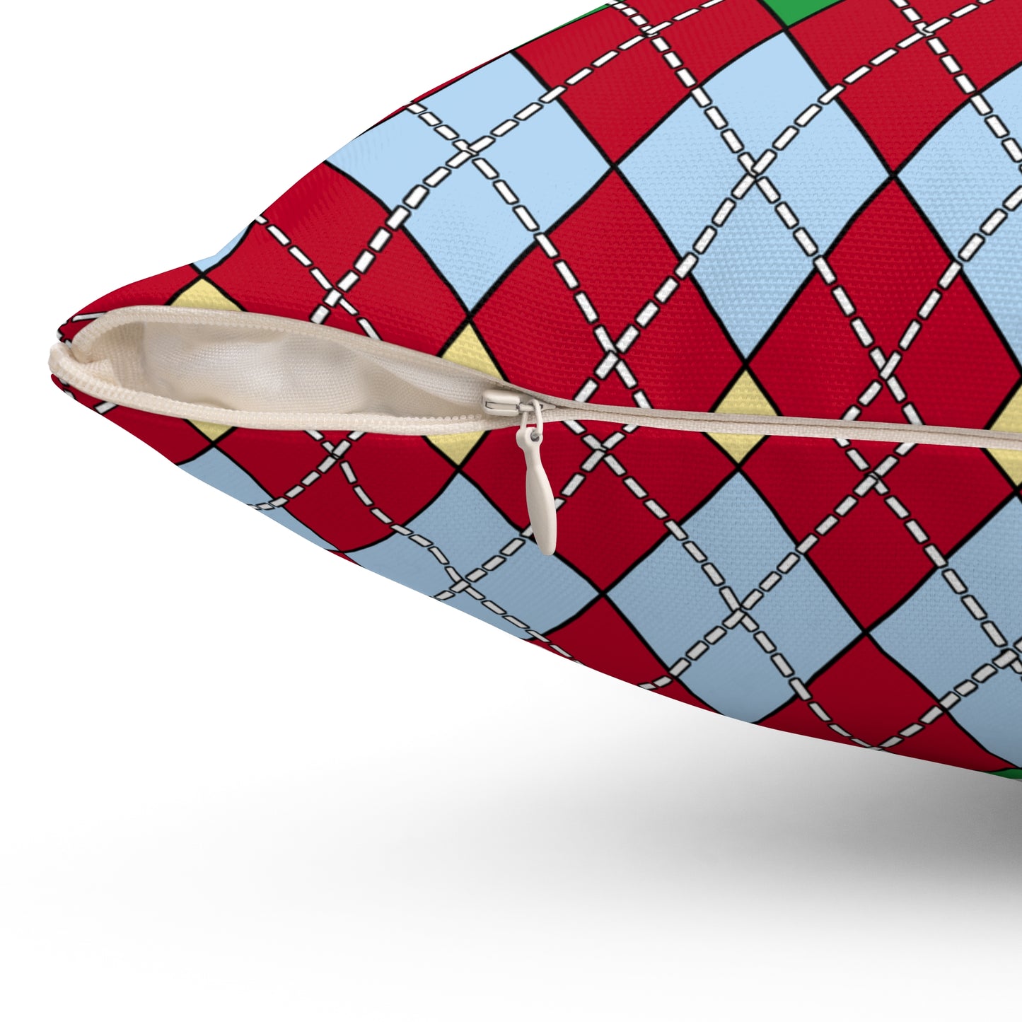 Eritrea Retro Argyle Cushion Pillow