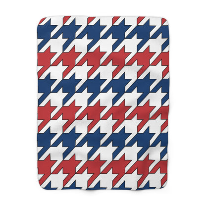 Serbia Retro Houndstooth Blanket Throw