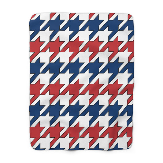 Serbia Retro Houndstooth Blanket Throw