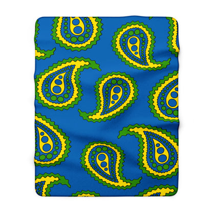 Gabon Retro Paisley Blanket Throw