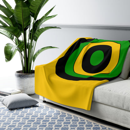 Jamaica Retro Target Blanket Throw