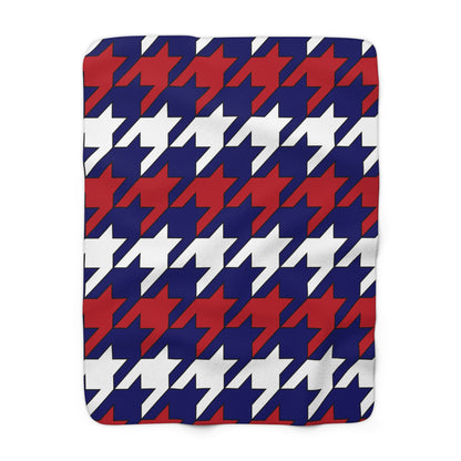 American Samoa Retro Houndstooth Blanket Throw