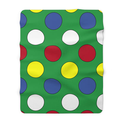 Comoros Retro Polka Dots Blanket Throw