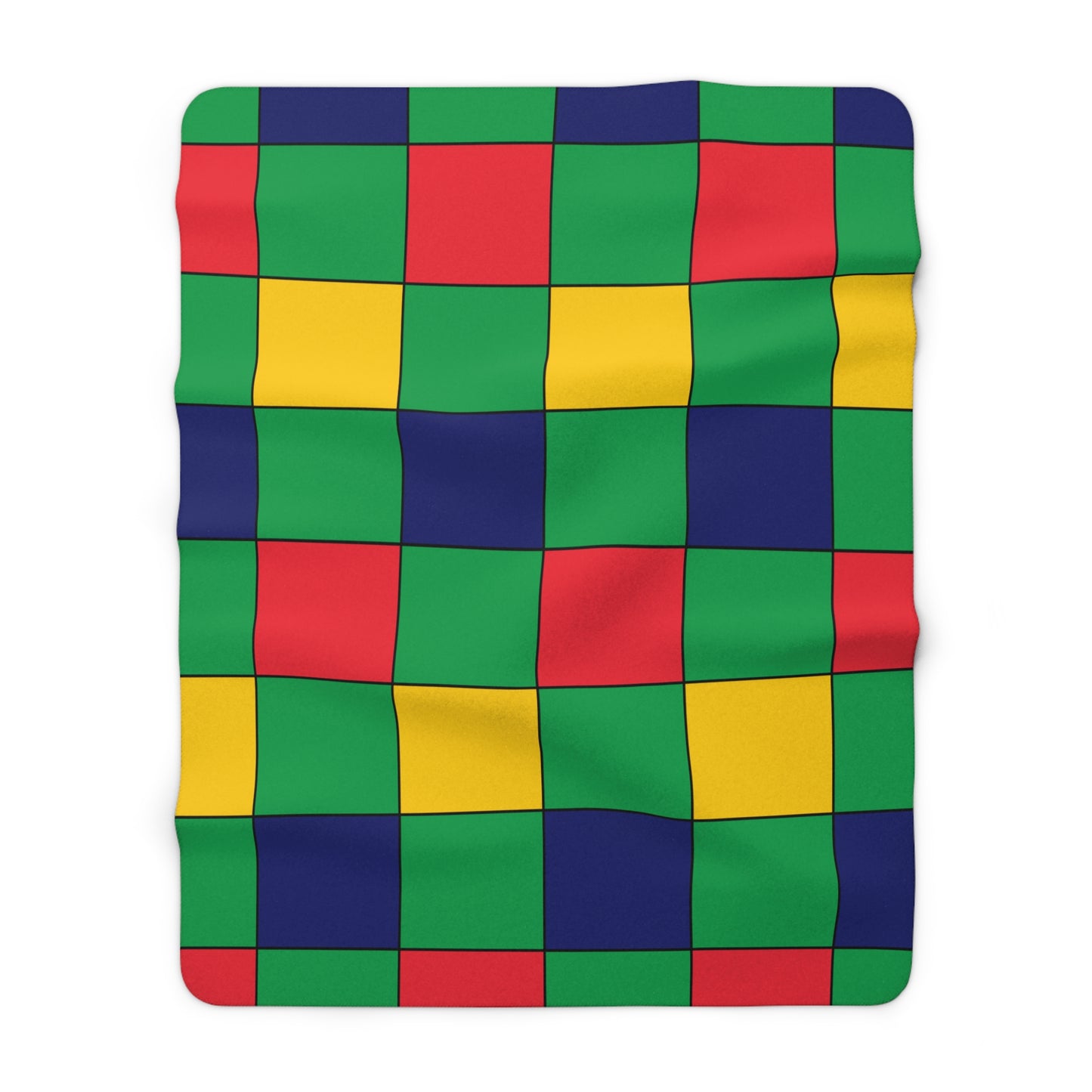 Mauritius Retro Check Blanket Throw