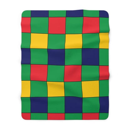 Mauritius Retro Check Blanket Throw