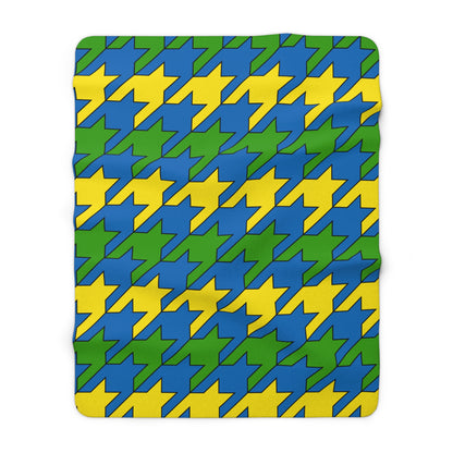Gabon Retro Houndstooth Blanket Throw