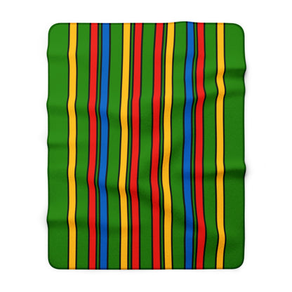 Ethiopia Retro Stripes Blanket Throw