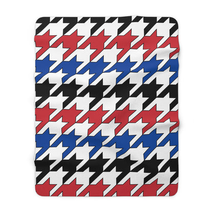 Republic Of Korea Retro Houndstooth Blanket Throw