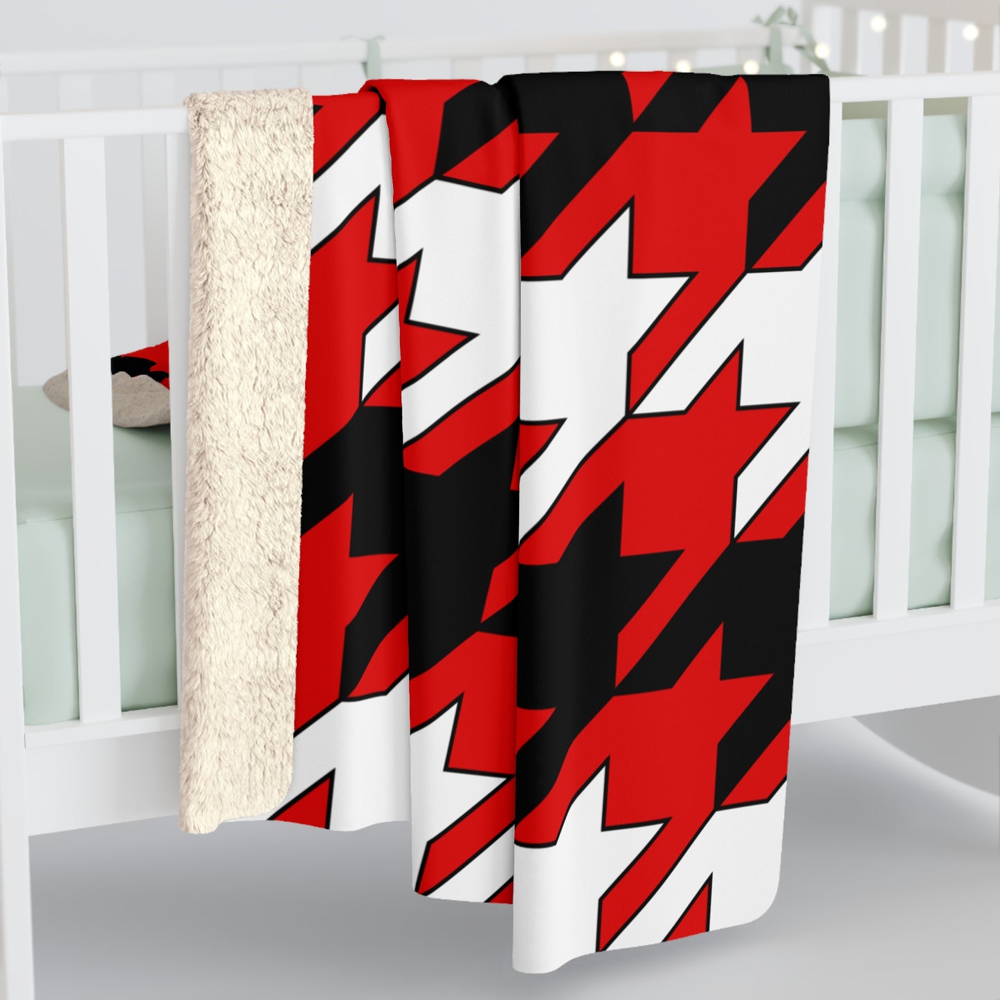 Trinidad And Tobago Retro Houndstooth Blanket Throw