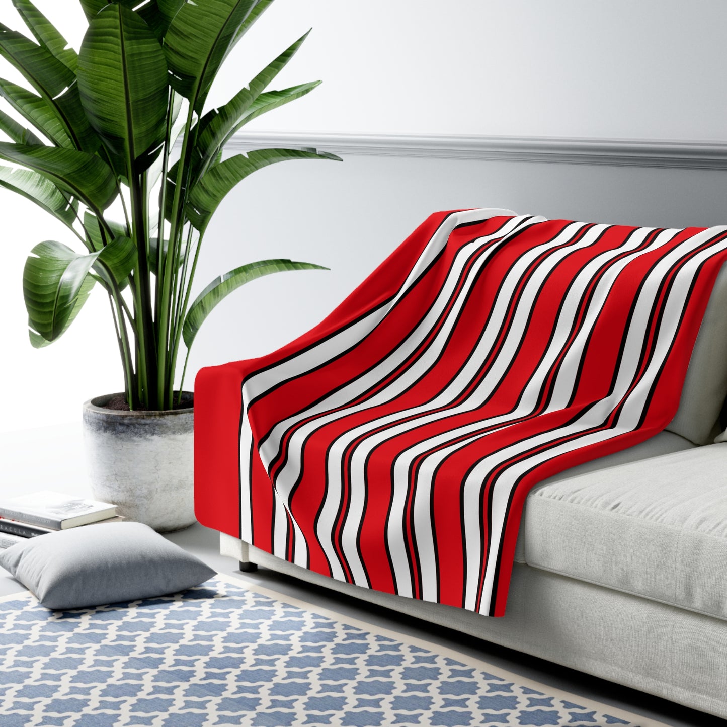 Tunisia Retro Stripes Blanket Throw