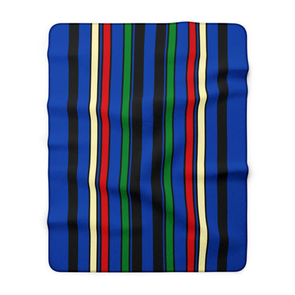 South Sudan Retro Stripes Blanket Throw