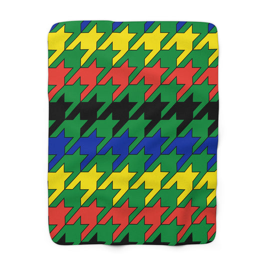 New Caledonia Retro Houndstooth Blanket Throw