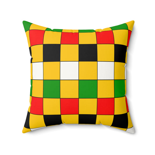 Mozambique Retro Check Cushion Pillow