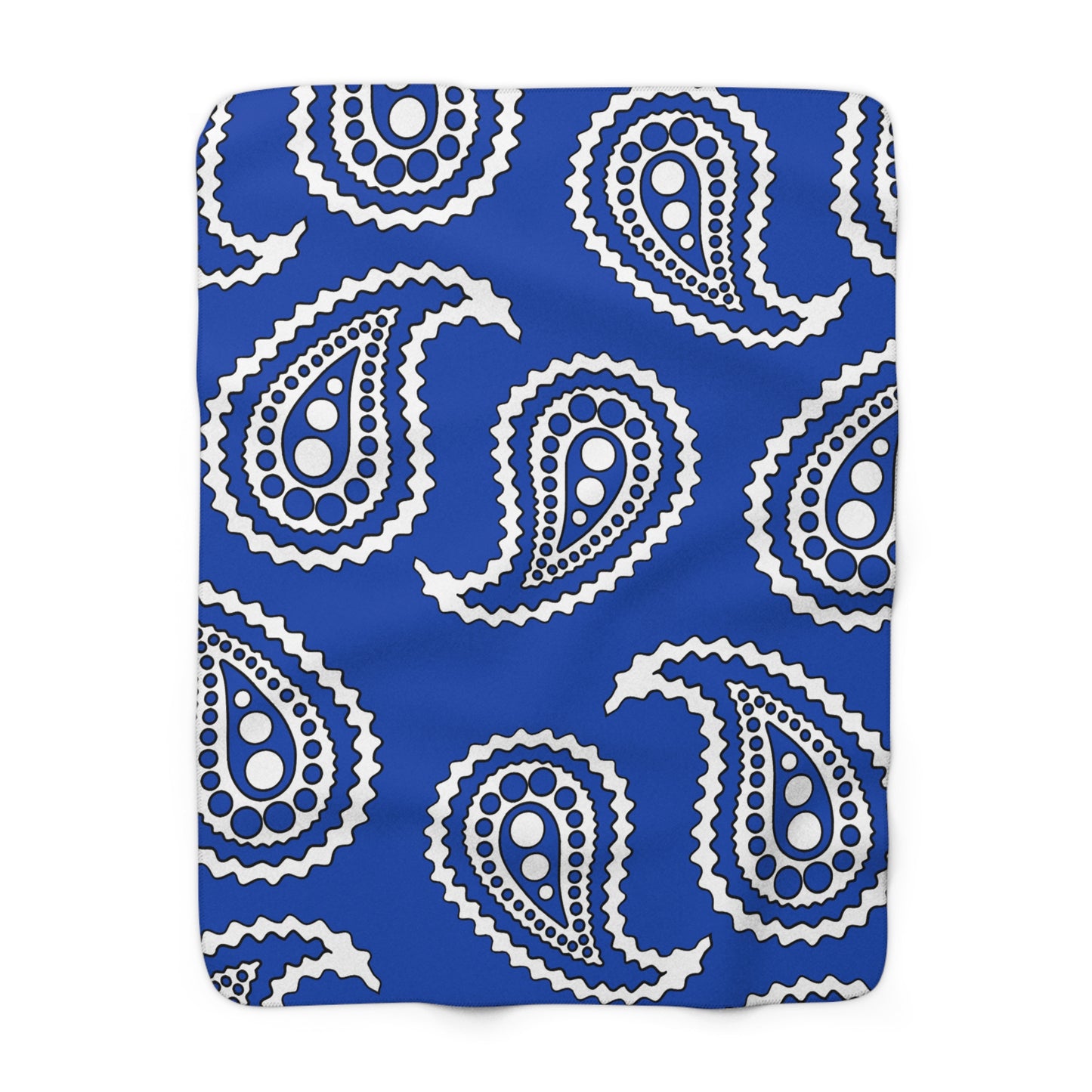 El Salvador Retro Paisley Blanket Throw