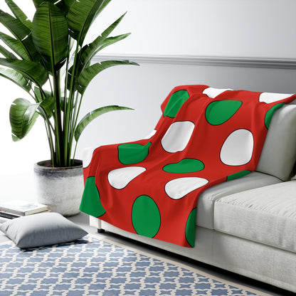 Pais Vasco Retro Polka Dots Blanket Throw