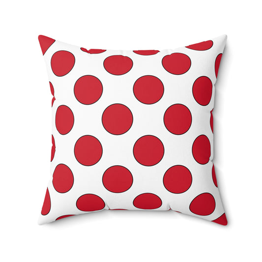 Jersey Retro Polka Dots Cushion Pillow