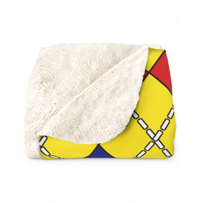 Ecuador Retro Argyle Blanket Throw