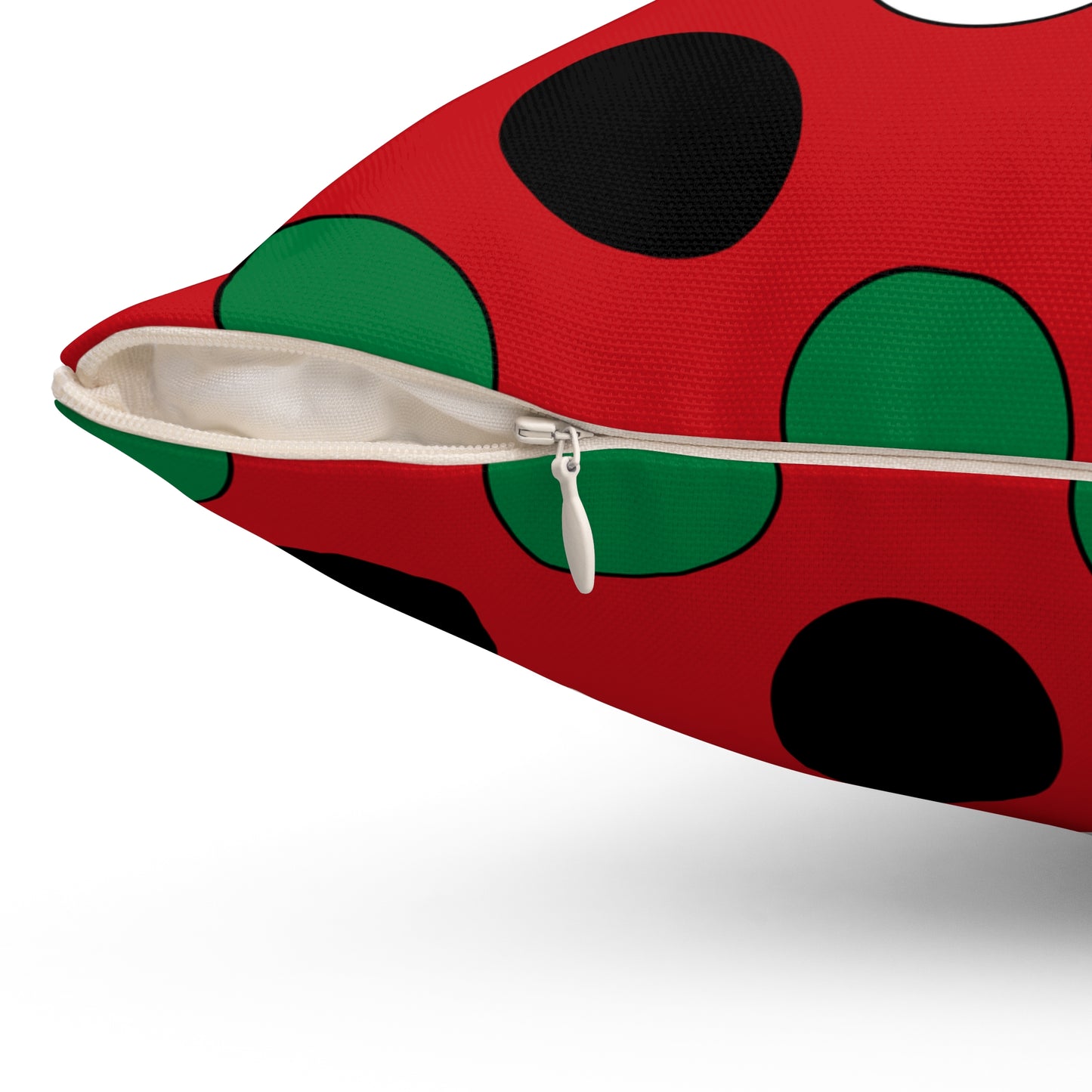 Western Sahara Retro Polka Dots Cushion Pillow