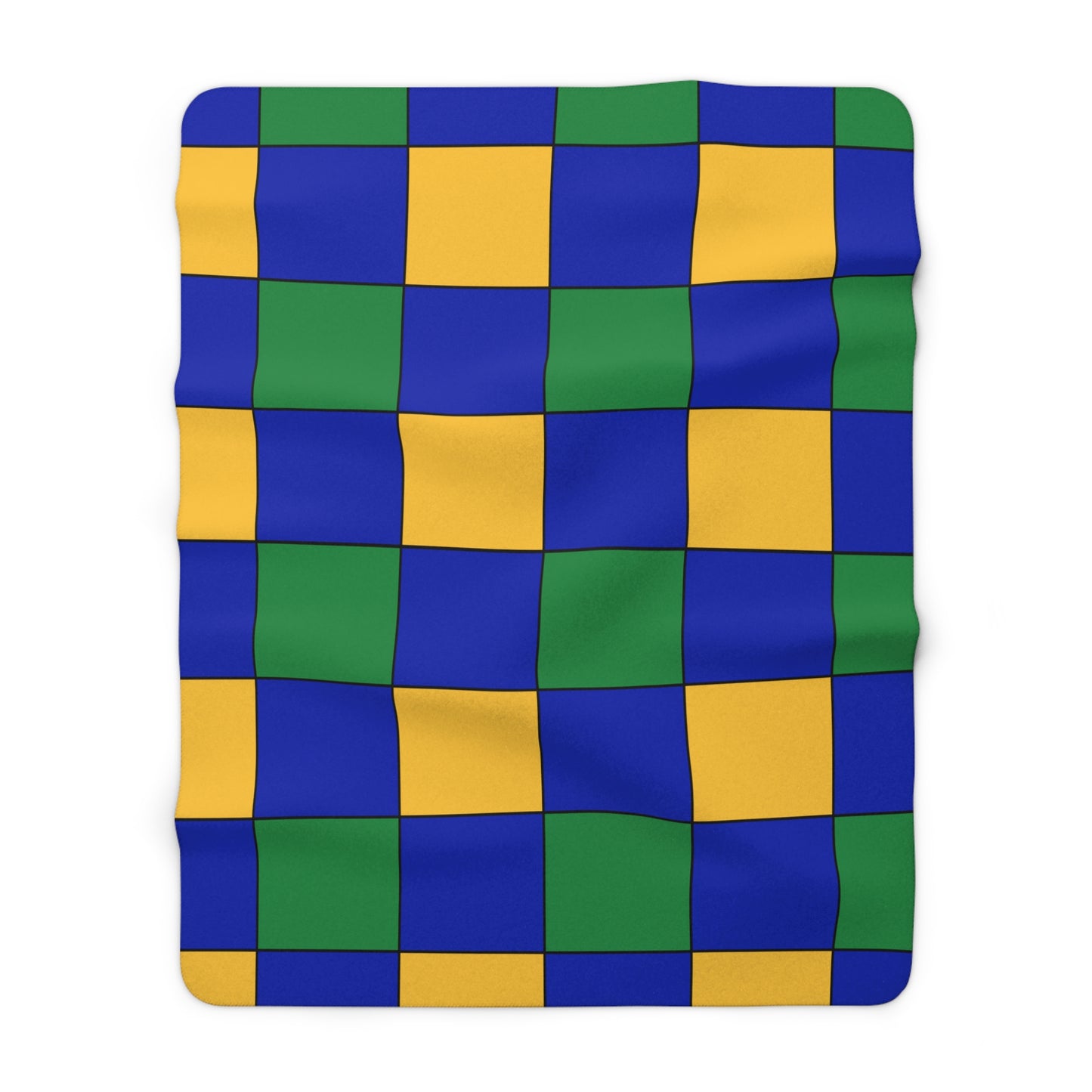 Christmas Island Retro Check Blanket Throw