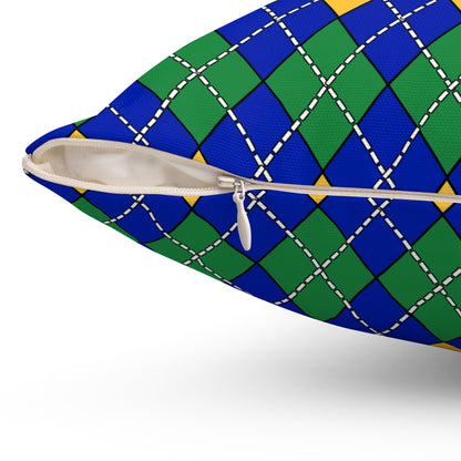 Christmas Island Retro Argyle Cushion Pillow