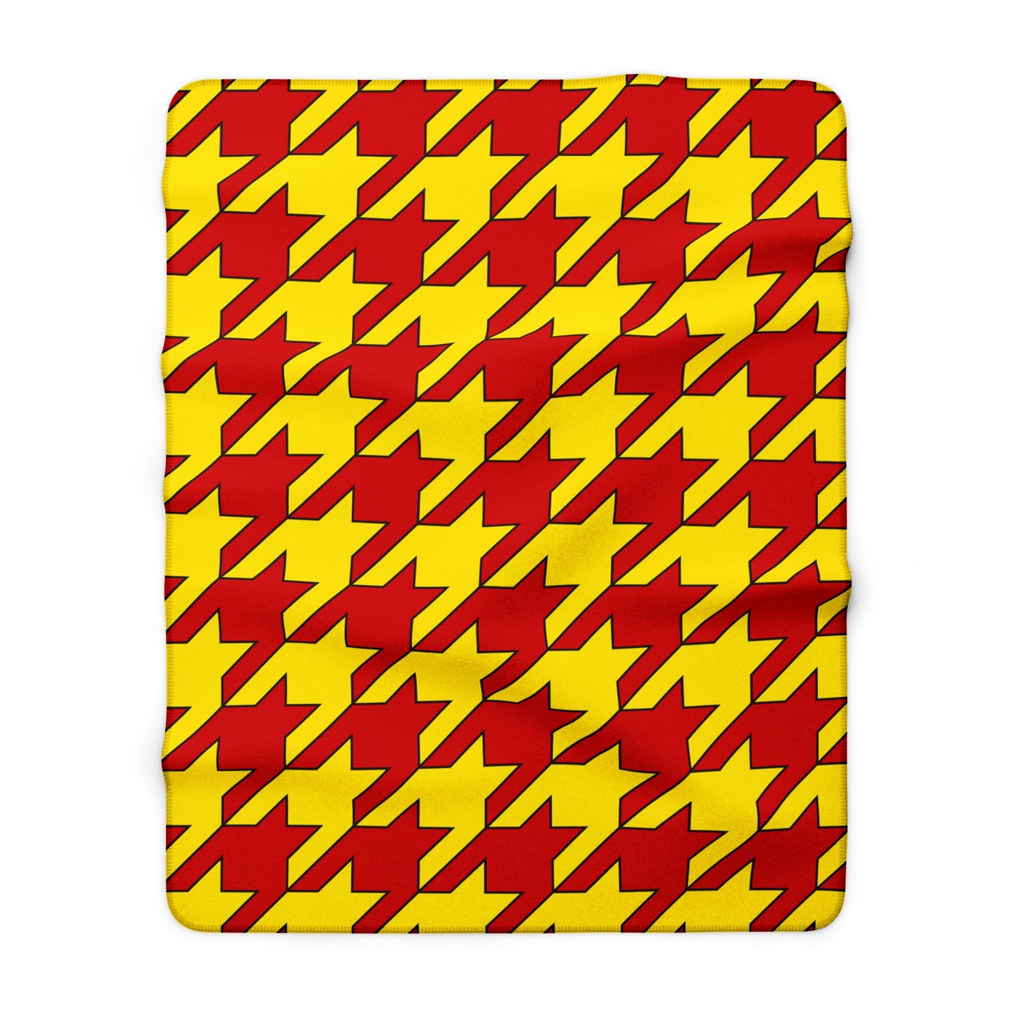 North Macedonia Retro Houndstooth Blanket Throw