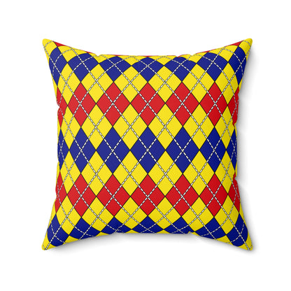 Colombia Retro Argyle Cushion Pillow