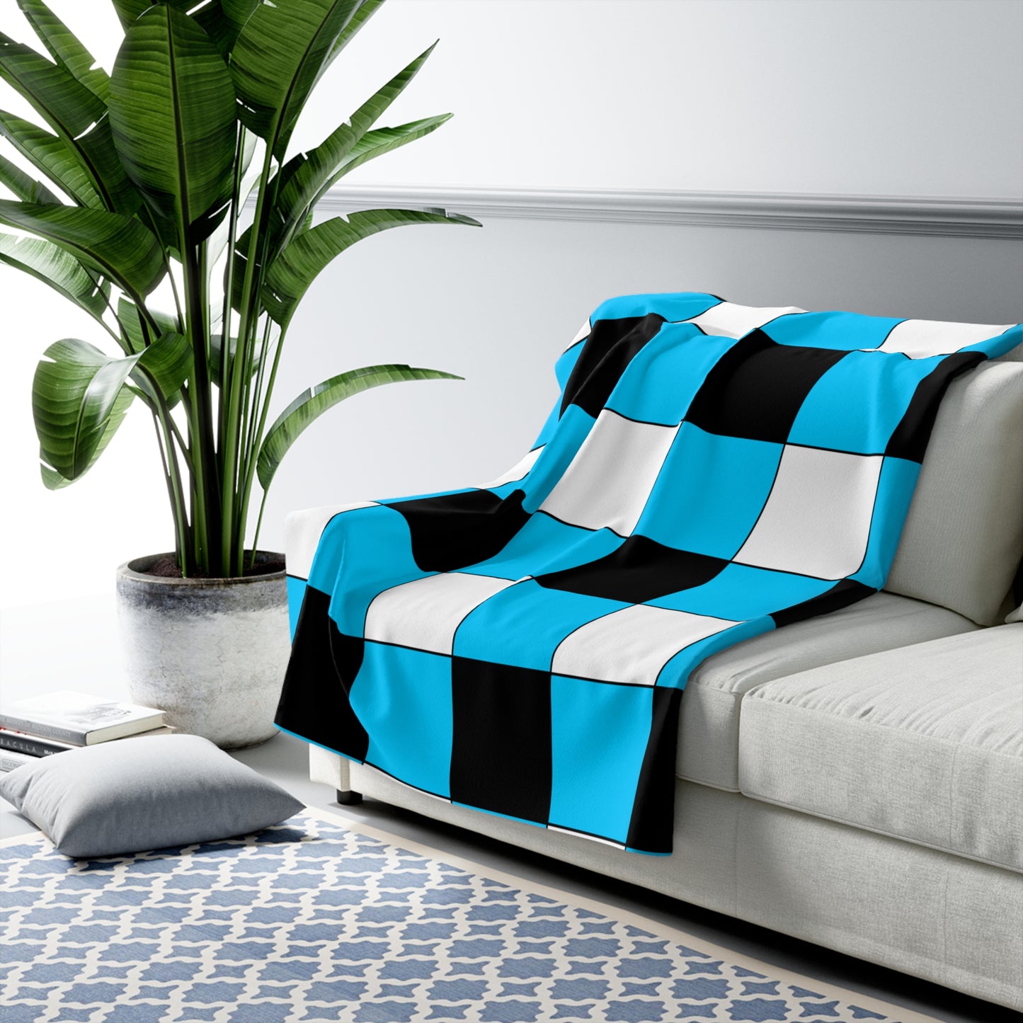 Botswana Retro Check Blanket Throw