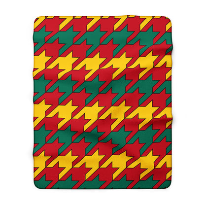 Grenada Retro Houndstooth Blanket Throw