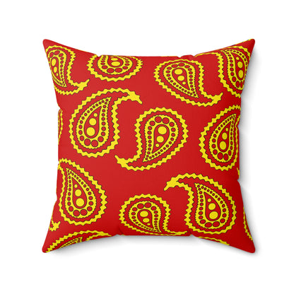 North Macedonia Retro Paisley Cushion Pillow