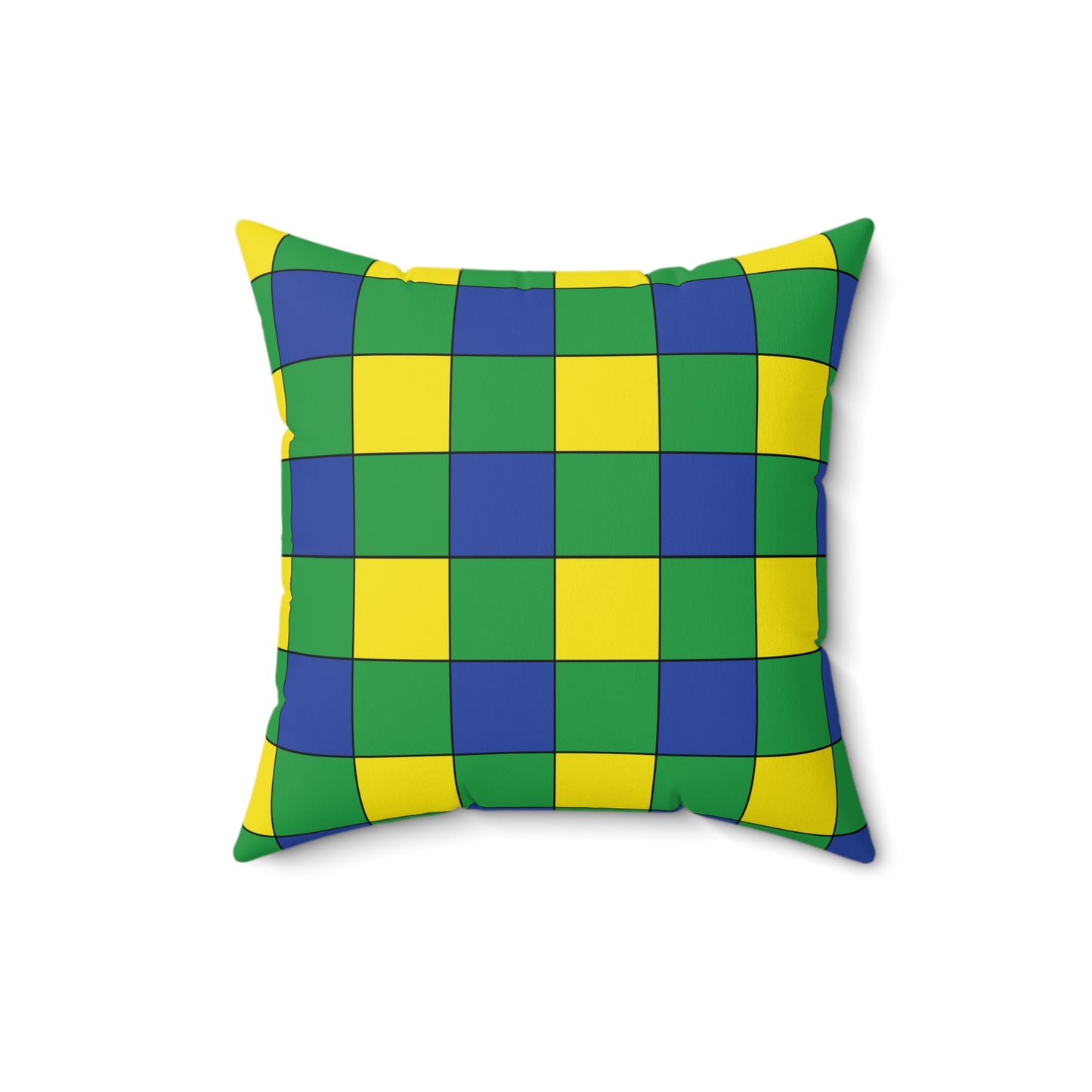 Brazil Retro Check Cushion Pillow