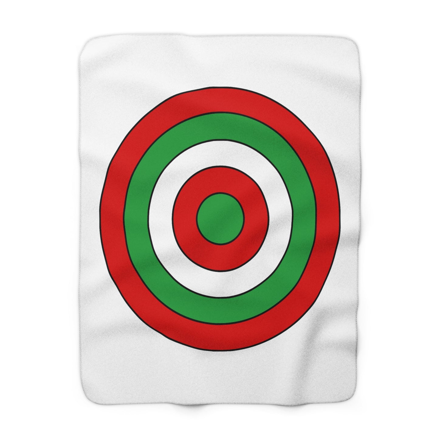 Iran Retro Target Blanket Throw