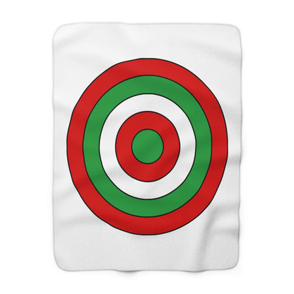 Iran Retro Target Blanket Throw