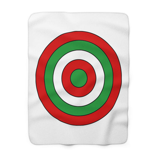 Iran Retro Target Blanket Throw