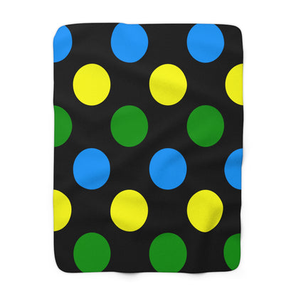 Tanzania Retro Polka Dots Blanket Throw