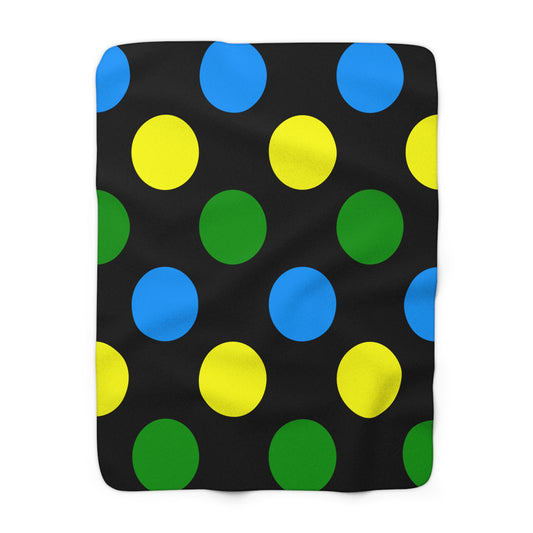 Tanzania Retro Polka Dots Blanket Throw