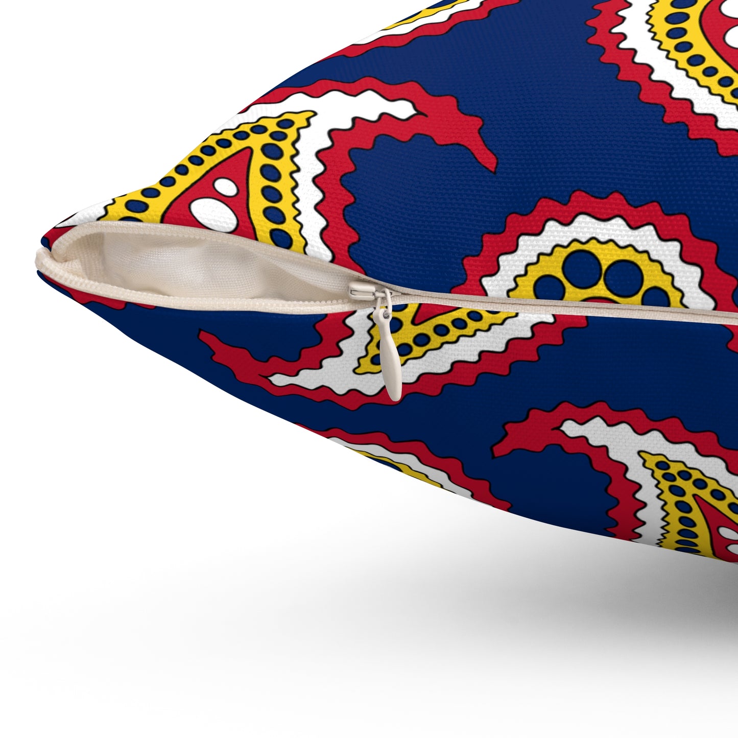 Turks And Caicos Islands Retro Paisley Cushion Pillow