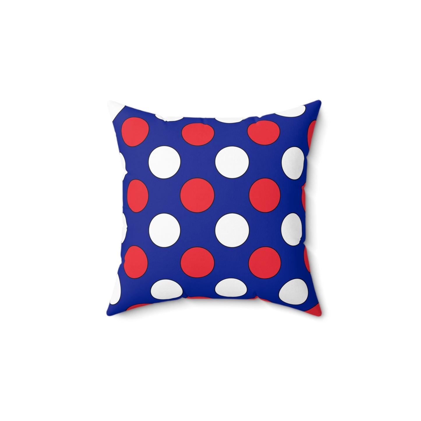 French Southern Territories Retro Polka Dots Cushion Pillow