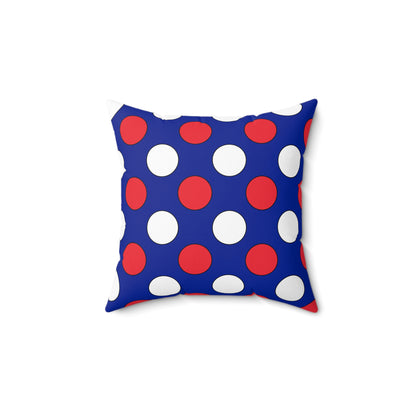 French Southern Territories Retro Polka Dots Cushion Pillow