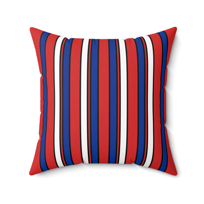 Bouvet Island Retro Stripes Cushion Pillow