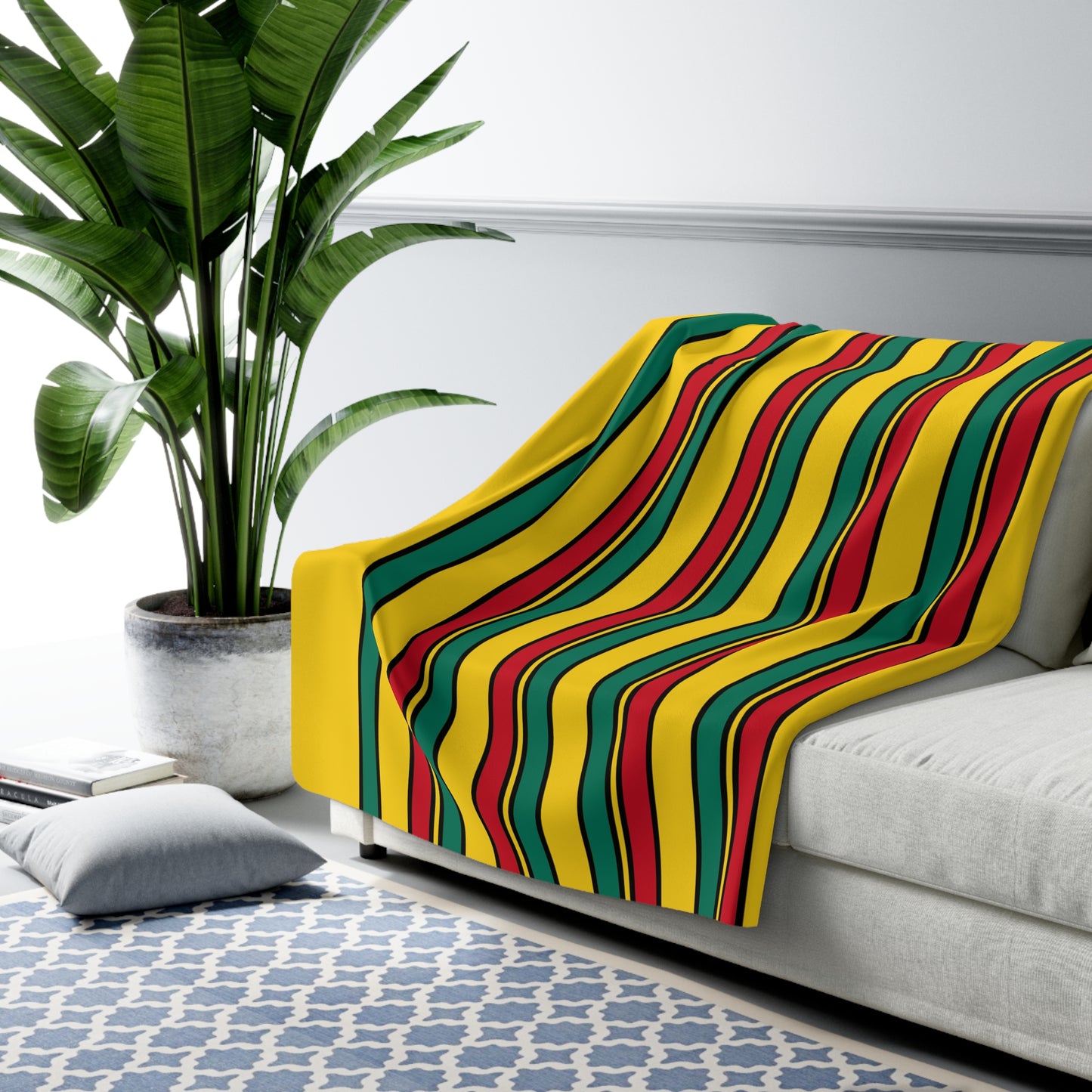 Cameroon Retro Stripes Blanket Throw