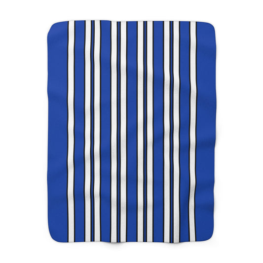 El Salvador Retro Stripes Blanket Throw