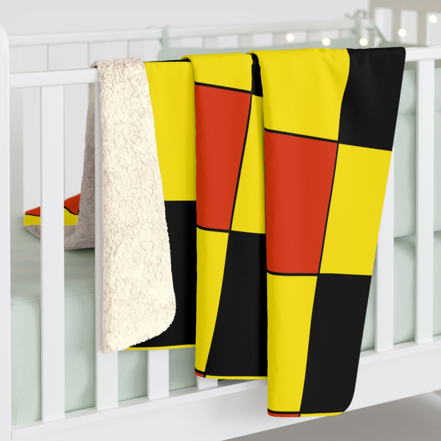 Uganda Retro Check Blanket Throw