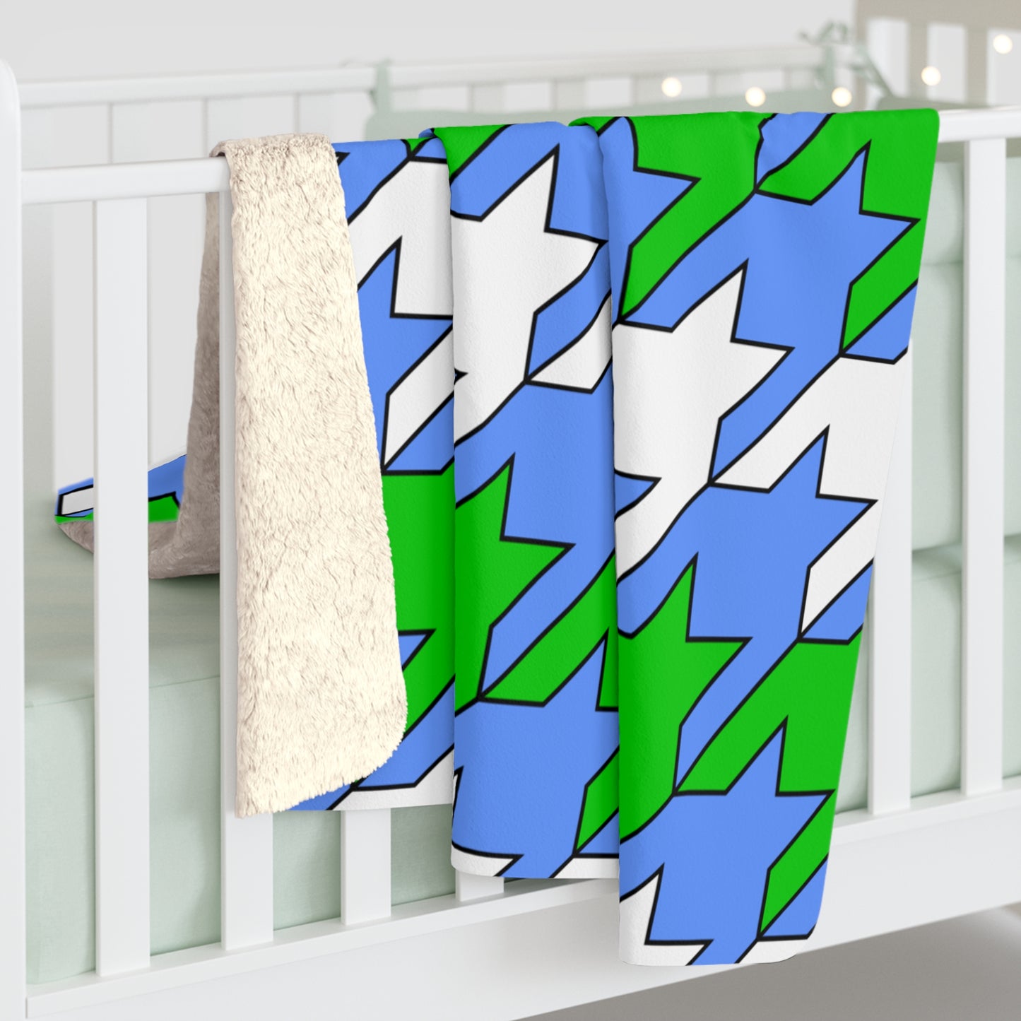 Djibouti Retro Houndstooth Blanket Throw