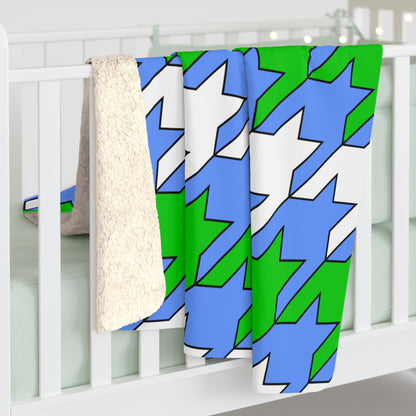 Djibouti Retro Houndstooth Blanket Throw