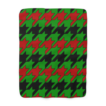 Afghanistan Retro Houndstooth Blanket Throw