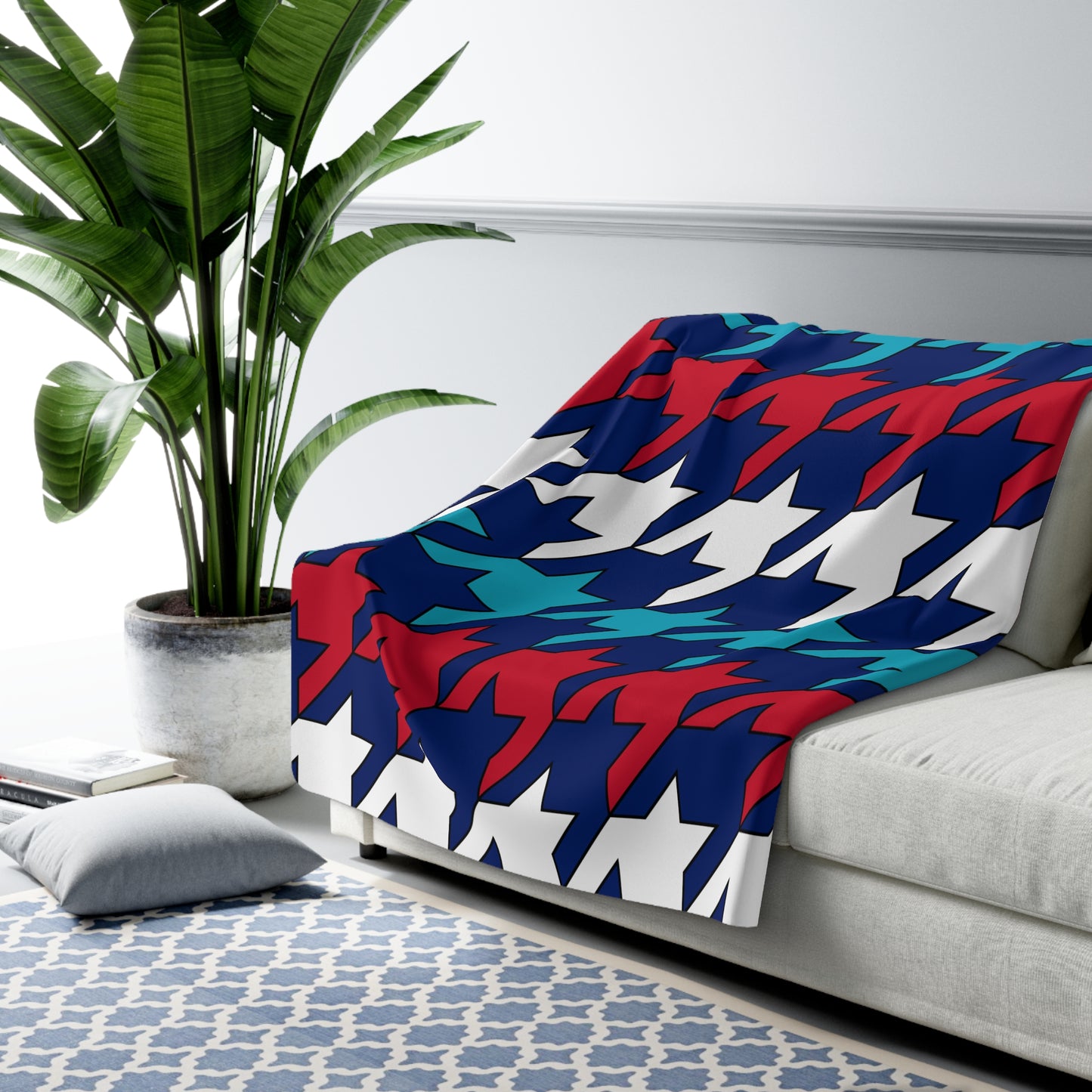 Montserrat Retro Houndstooth Blanket Throw