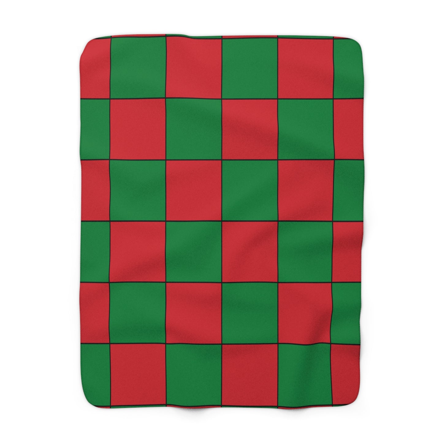 Turkmenistan Retro Check Blanket Throw