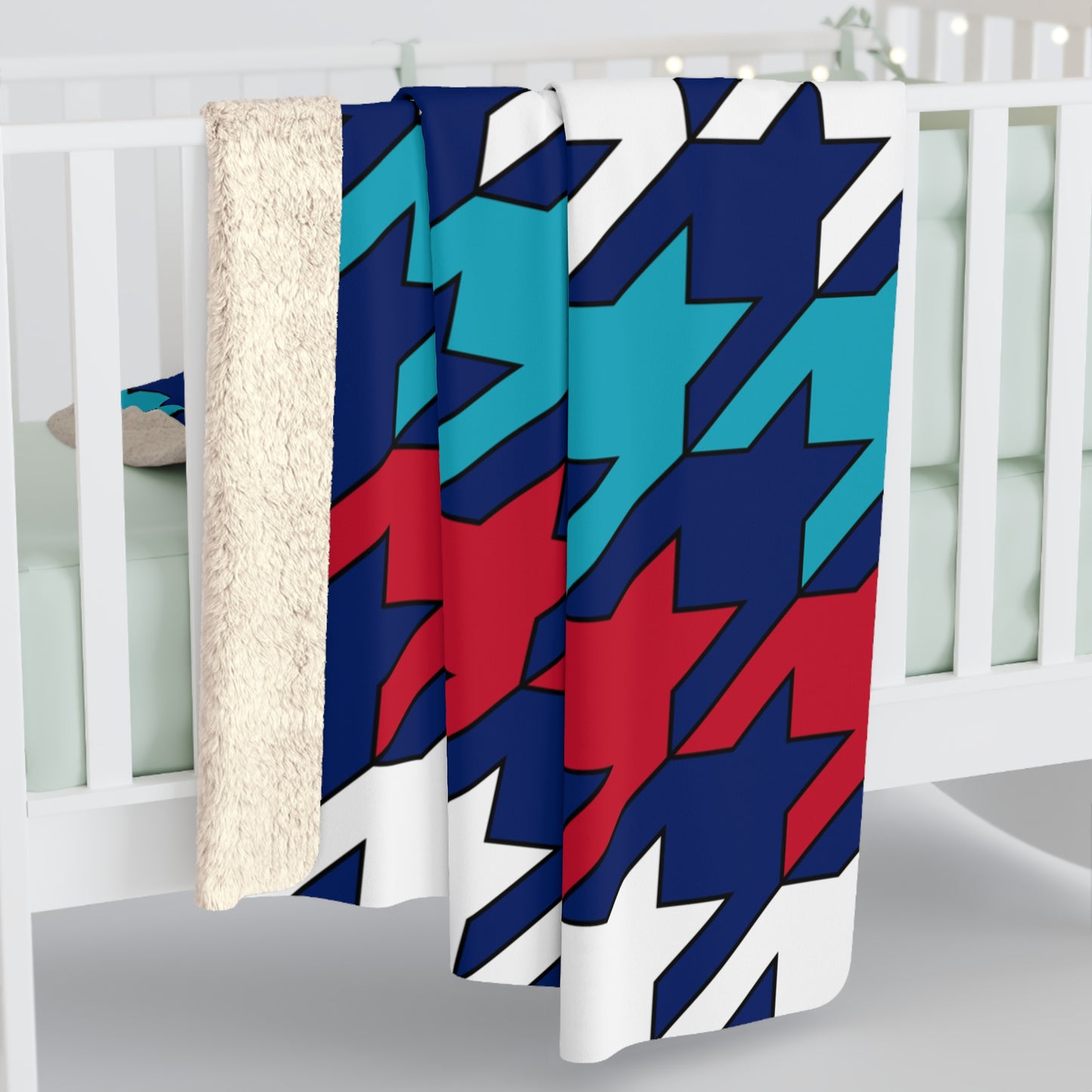 Montserrat Retro Houndstooth Blanket Throw